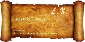 Laczkó Nelli névjegykártya